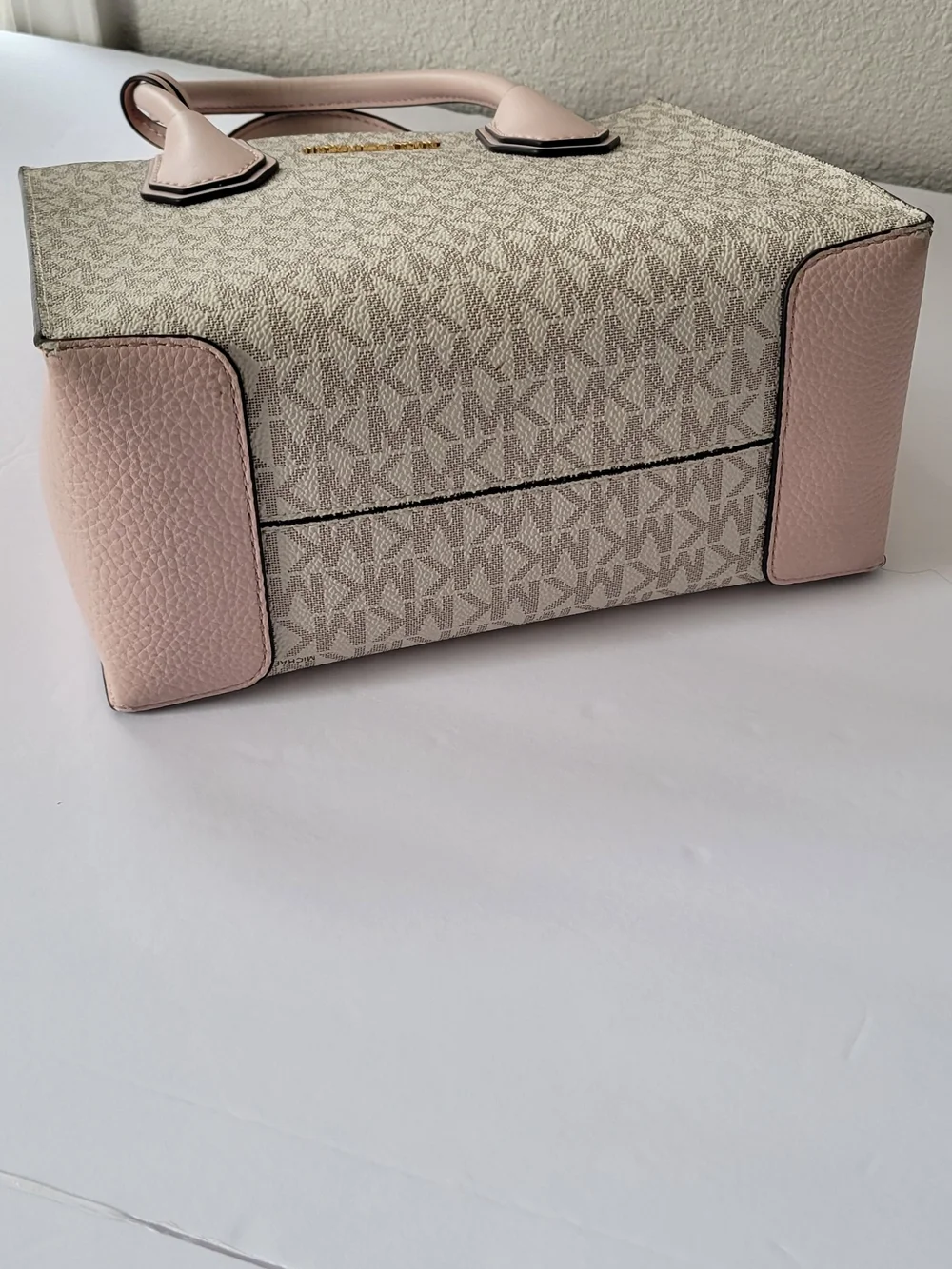 Michael Kors Pink and Vanilla Signature Tote